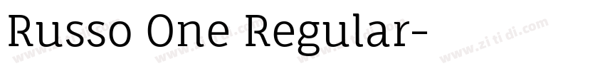 Russo One Regular字体转换 Russo One Regular字体转换